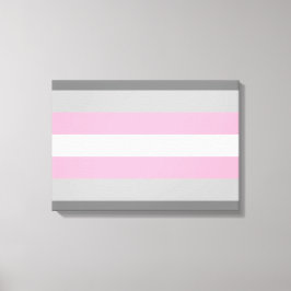 Flag für Mädchen (Demi Girl Pride) (Geschlechtside Leinwanddruck