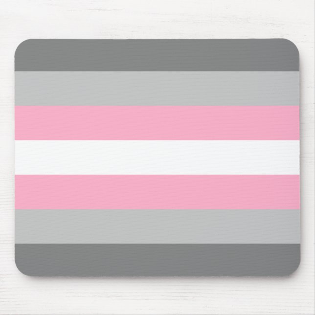 Flag für Mädchen (Demi Girl Pride) (Geschlechtside Mousepad (Vorne)