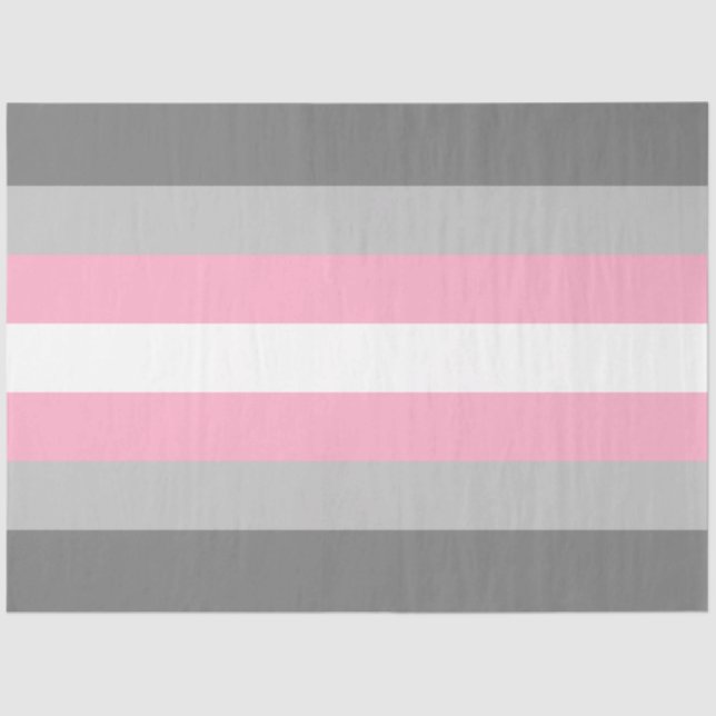 Flag für Mädchen (Demi Girl Pride) (Geschlechtside Seidenpapier (Vorderseite)