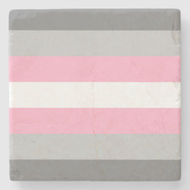 Flag für Mädchen (Demi Girl Pride) (Geschlechtside Steinuntersetzer