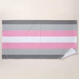 Flag für Mädchen (Demi Girl Pride) (Geschlechtside Strandtuch