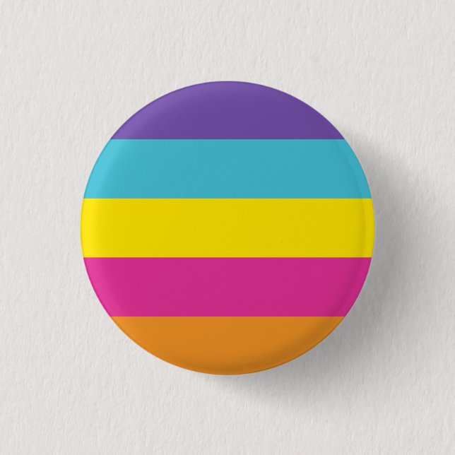 Flag für nicht binäre Geschlechter Button (Vorderseite)