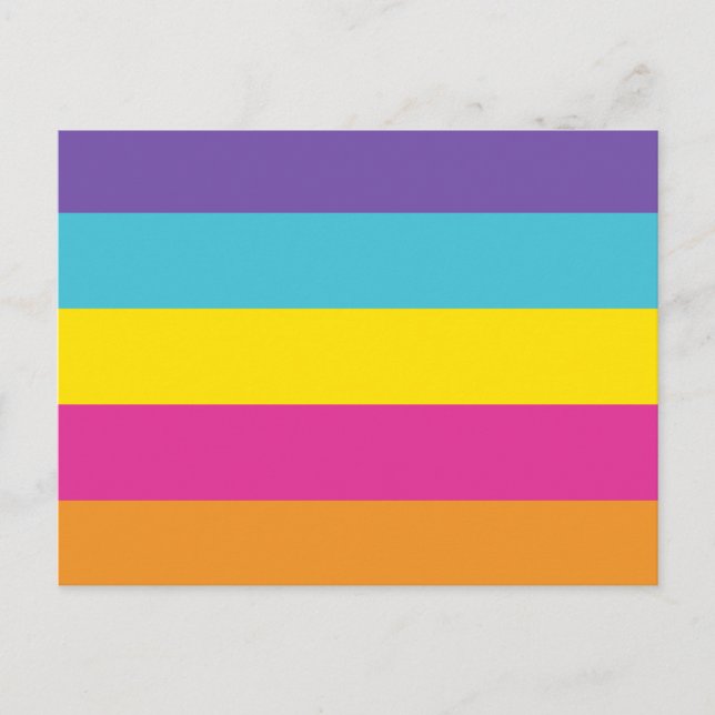 Flag für nicht binäre Geschlechter Postkarte (Vorderseite)