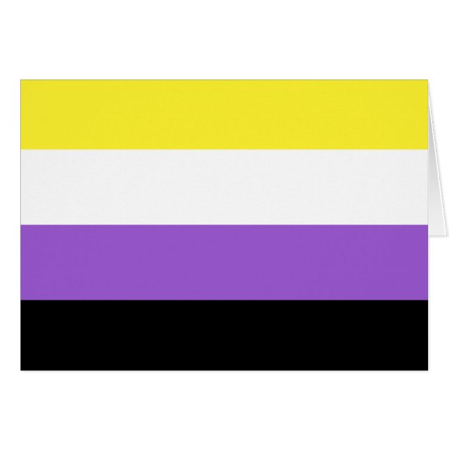 Flag für nichtbinäre Pride (Vorderseite (Horizontal))