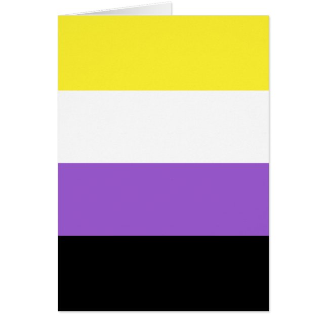 Flag für nichtbinäre Pride (Vorne)