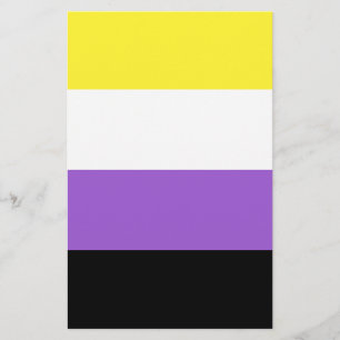 Flag für nichtbinäre Pride Flyer
