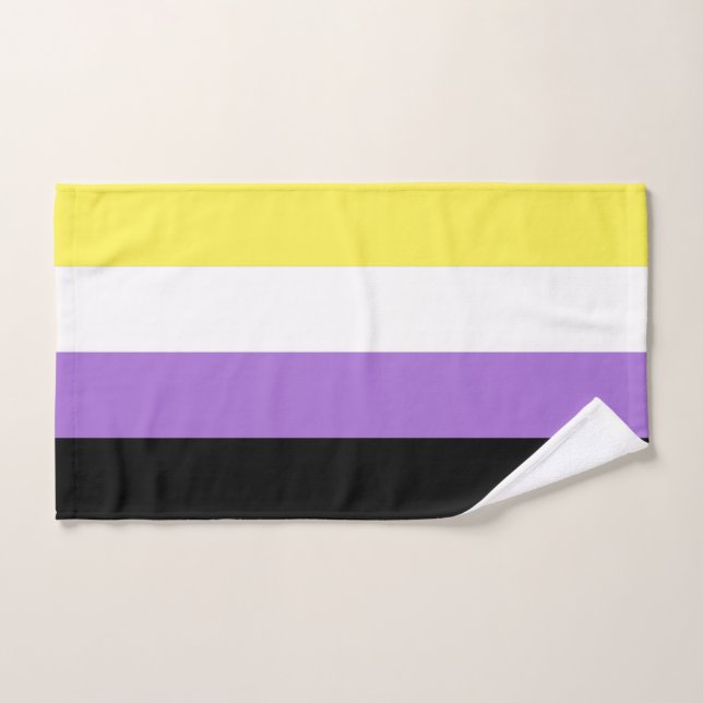 Flag für nichtbinäre Pride Handtuch (Handtuch)