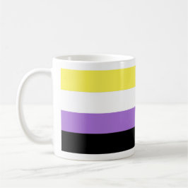 Flag für nichtbinäre Pride Kaffeetasse