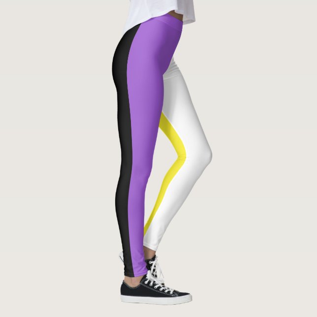 Flag für nichtbinäre Pride Leggings (Rechts)