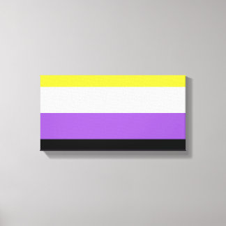 Flag für nichtbinäre Pride Leinwanddruck