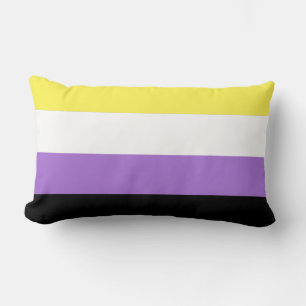 Flag für nichtbinäre Pride Lendenkissen