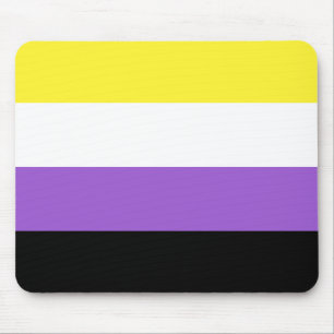 Flag für nichtbinäre Pride Mousepad