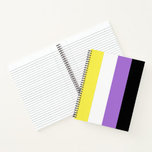 Flag für nichtbinäre Pride Notizbuch