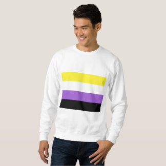 Flag für nichtbinäre Pride Sweatshirt