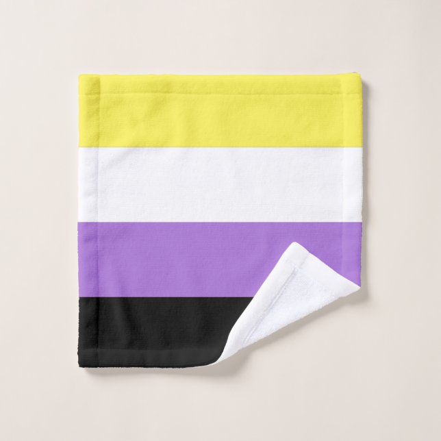 Flag für nichtbinäre Pride Waschlappen (Waschlappen)