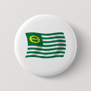 Flag für ökologische Bewegung Button