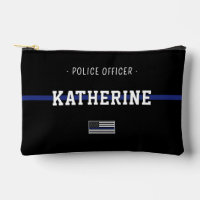 Flag für Polizeibeamte der personalisierten blauen