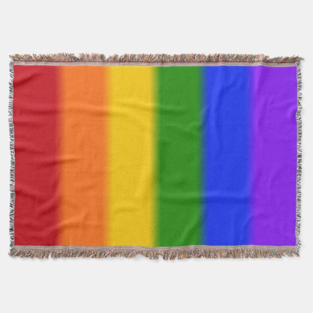 Flag für Regenbogen-Gay Pride Decke (Vorderseite)