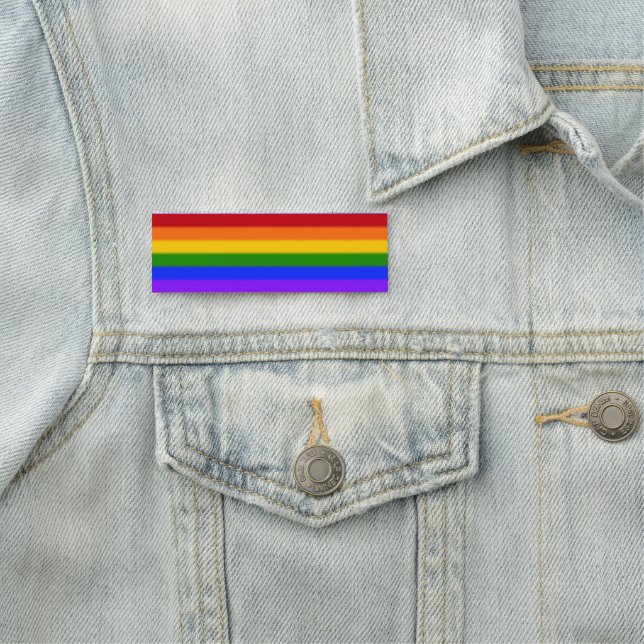 Flag für Regenbogen-Gay Pride Namensschild (Beispiel)