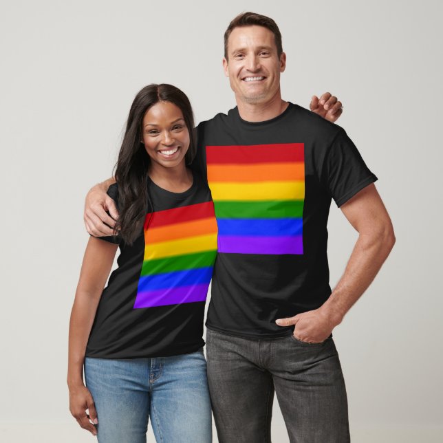 Flag für Regenbogen-Gay Pride T-Shirt (Unisex)