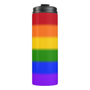 Flag für Regenbogen-Gay Pride Thermosbecher