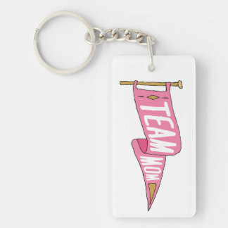 Flag für Team Mama Mommy Squad Mama Mama Schlüsselanhänger