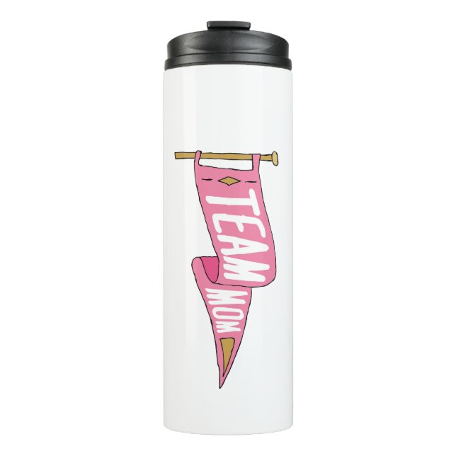 Flag für Team Mama Mommy Squad Mama Mama Thermosbecher (Vorderseite)