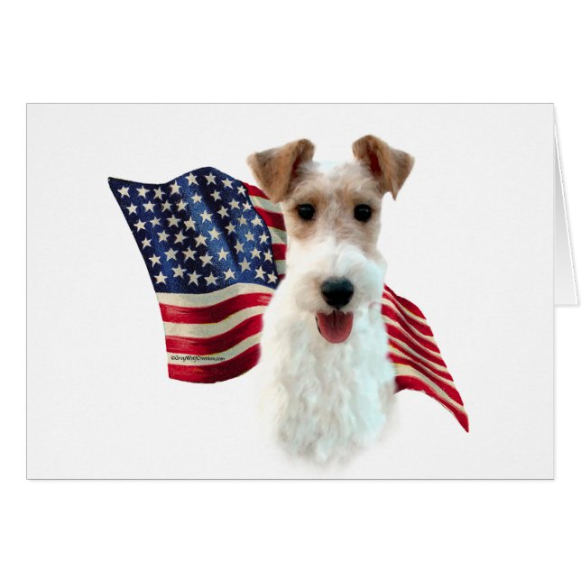 Flag für Wire Fox Terrier (Vorderseite (Horizontal))