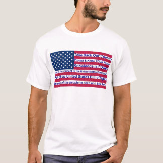 Flag für zweite Änderung T-Shirt