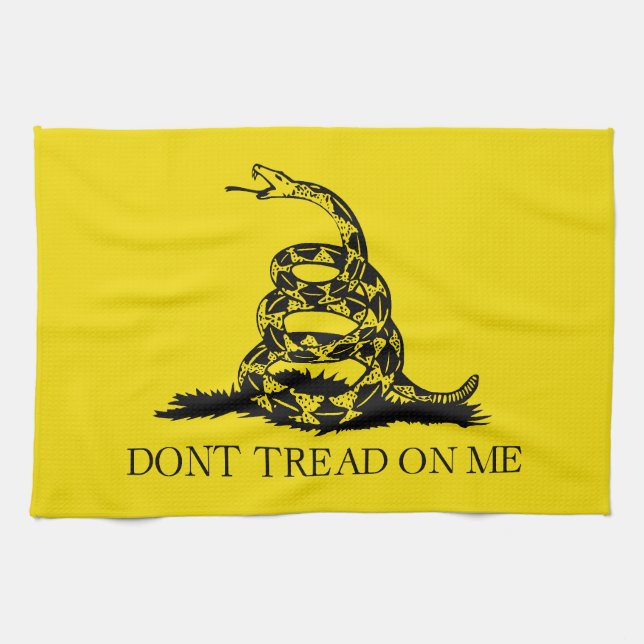 Flag Gadsden Rattlesnake: Revolutionärer Krieg 177 Geschirrtuch (Horizontal)