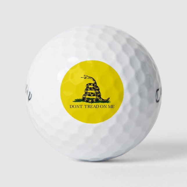 Flag Gadsden Rattlesnake: Revolutionärer Krieg 177 Golfball (Vorderseite)