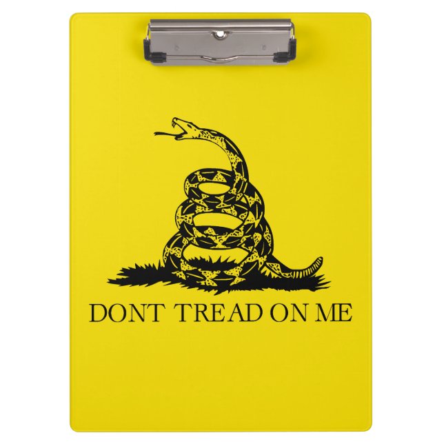Flag Gadsden Rattlesnake: Revolutionärer Krieg 177 Klemmbrett (Vorderseite)