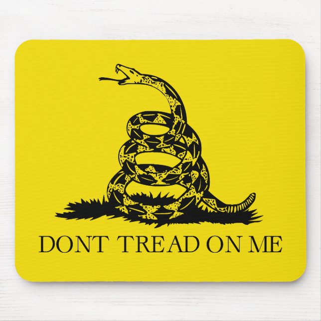 Flag Gadsden Rattlesnake: Revolutionärer Krieg 177 Mousepad (Vorne)