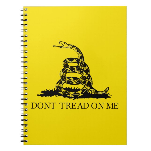 Flag Gadsden Rattlesnake: Revolutionärer Krieg 177 Notizblock (Vorderseite)