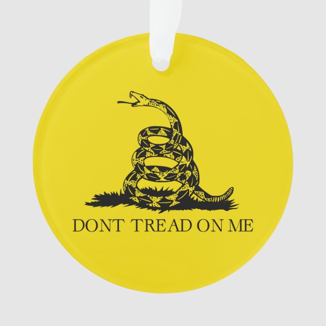 Flag Gadsden Rattlesnake: Revolutionärer Krieg 177 Ornament (Vorderseite)