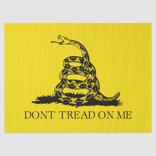 Flag Gadsden Rattlesnake: Revolutionärer Krieg 177 Seidenpapier (Vorderseite)