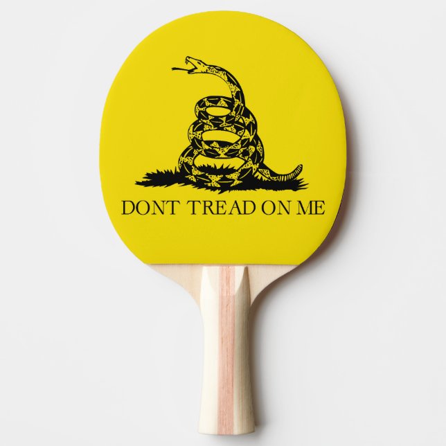 Flag Gadsden Rattlesnake: Revolutionärer Krieg 177 Tischtennis Schläger (Vorderseite)