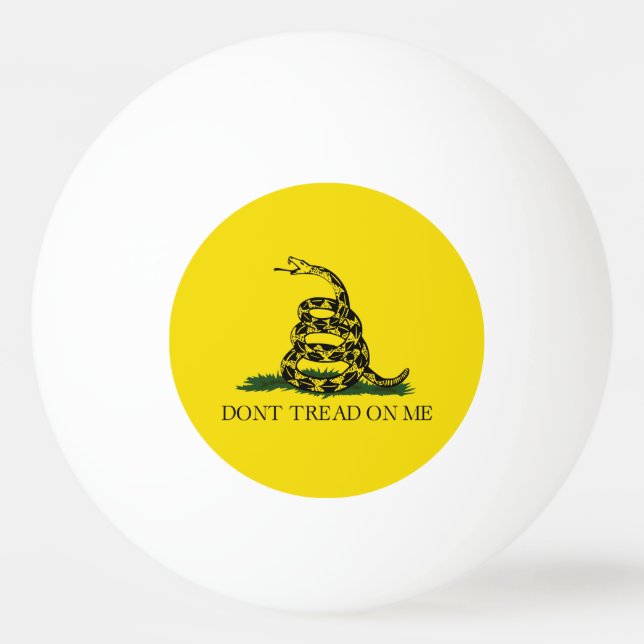 Flag Gadsden Rattlesnake: Revolutionärer Krieg 177 Tischtennisball (Vorderseite)