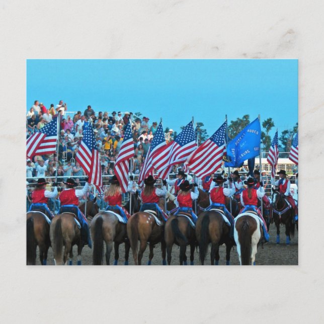 Flag Girls Postkarte (Vorderseite)