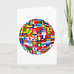 Flag Globe Karte