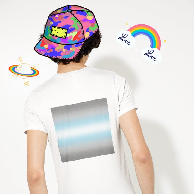 Flag Gradient Demiboy Pride - Demiboy-Flagge T-Shirt (Von Creator hochgeladen)