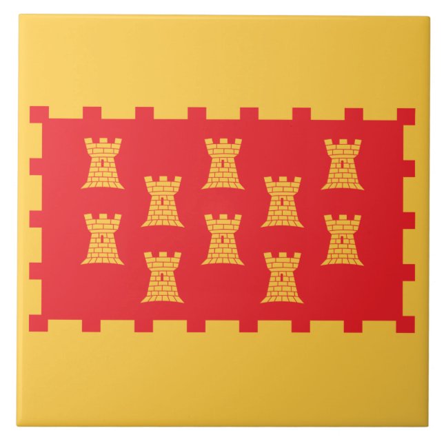 Flag Greater Manchester (UK Landkreis) Fliese (Vorderseite)