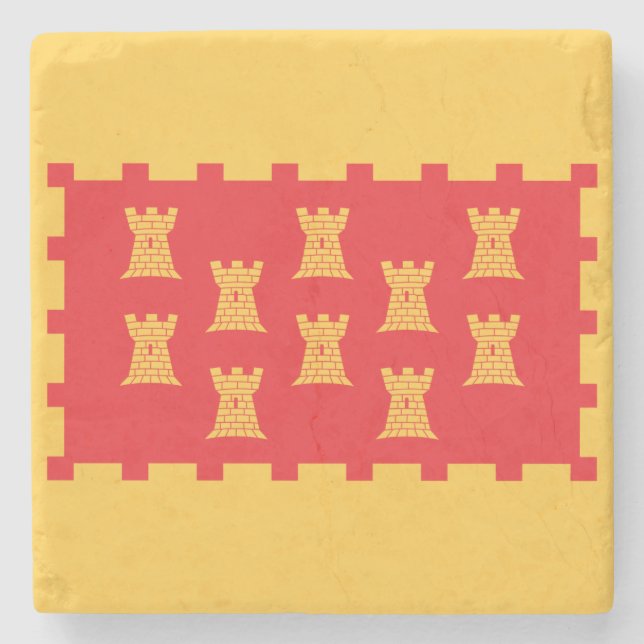 Flag Greater Manchester (UK Landkreis) Steinuntersetzer (Vorderseite)