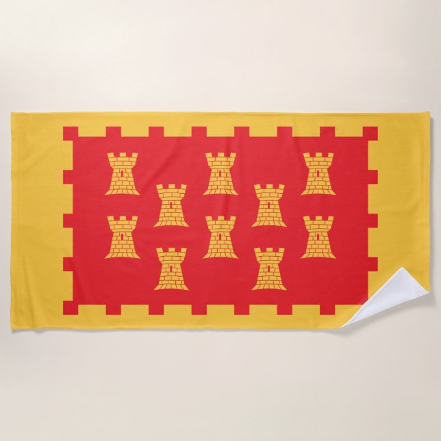 Flag Greater Manchester (UK Landkreis) Strandtuch (Vorderseite)