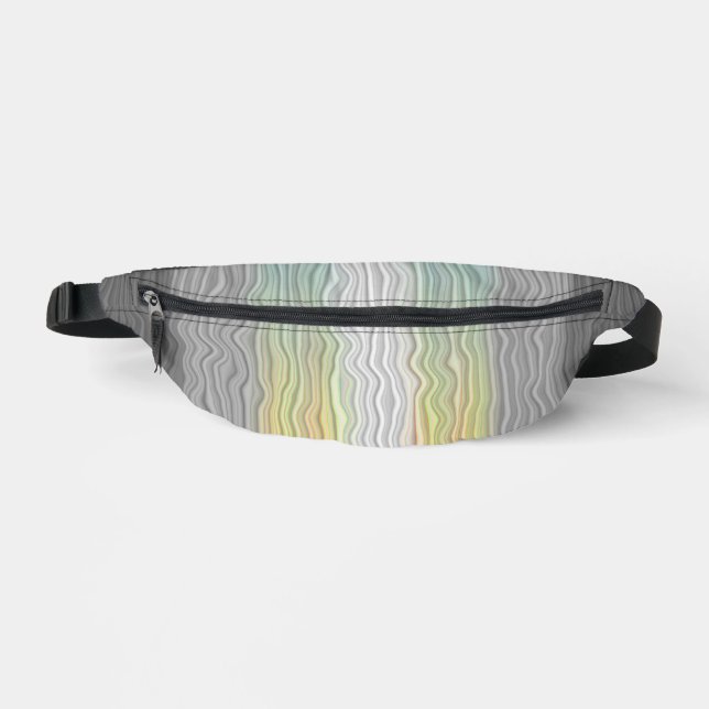 Flag Groovy Boho Trippy Abstrakt Demifluid Pride Bauchtasche (Vorderseite)