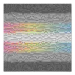 Flag Groovy Boho Trippy Abstrakt Demifluid Pride Poster