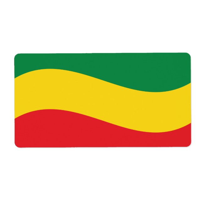 Flag Grün, Gold (Gelb) und Rot (Vorne)