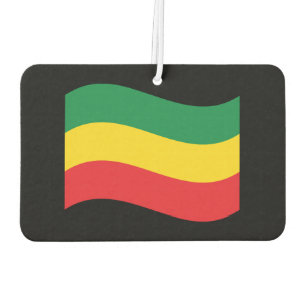 Flag Grün, Gold (Gelb) und Rot Autolufterfrischer