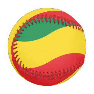 Flag Grün, Gold (Gelb) und Rot Baseball