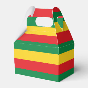 Flag Grün, Gold (Gelb) und Rot Geschenkschachtel